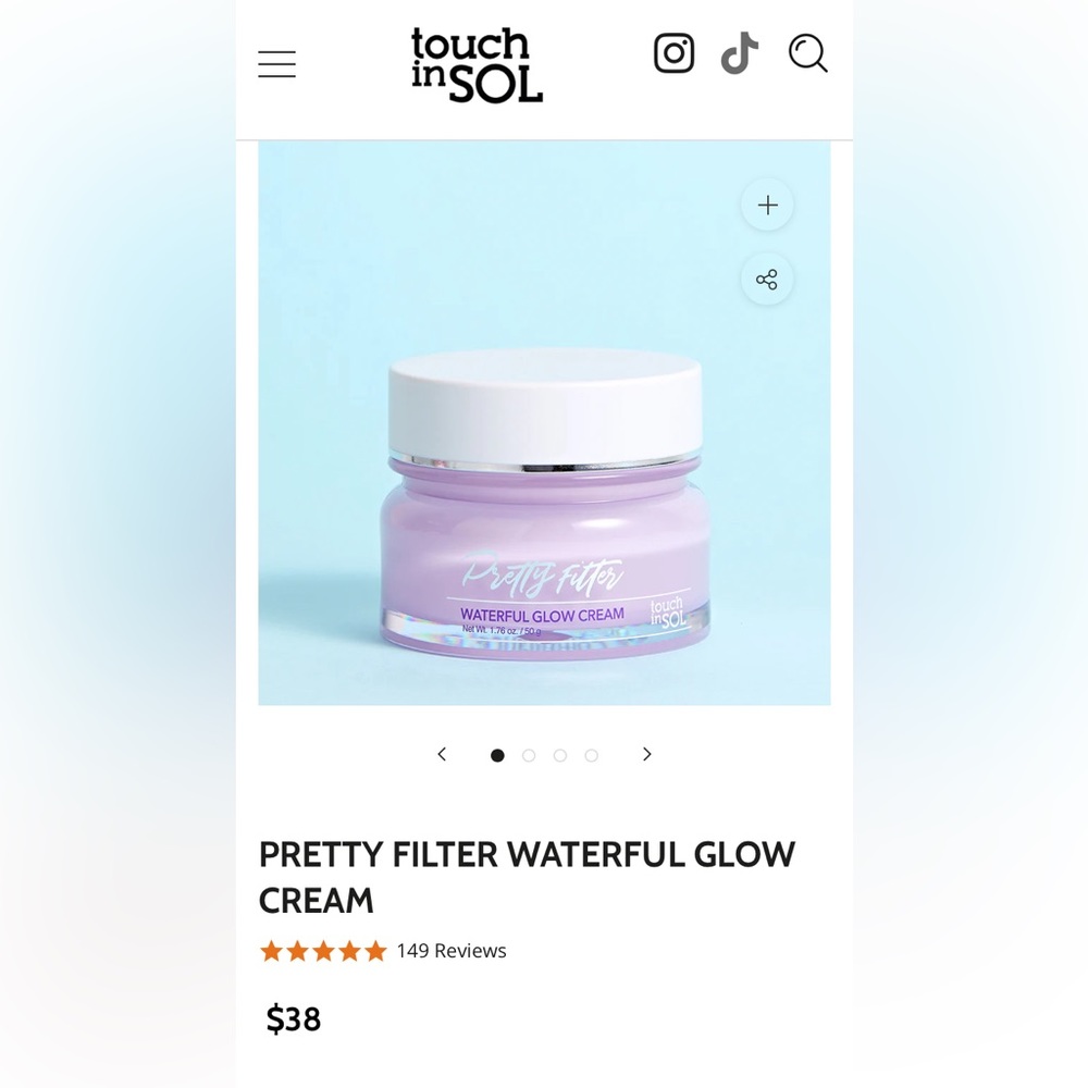 Touch in Sol Pretty Fitter Waterful Glow Cream
